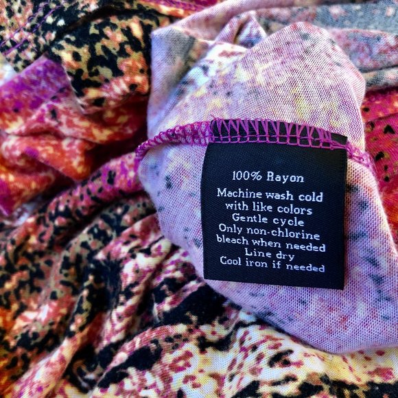 Rock & Republic Sleeveless Tunic Top Asymmetrical Hem Multi-colored - Picture 8 of 9